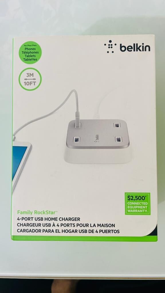 Belkin 4-Port USB Home Charger F8M990