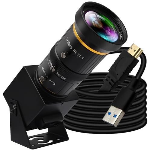 ELP HDMI 4K Camera USB3.0 HDMI Simultaneous Output PC Camera 5-50mm 10X Manual
