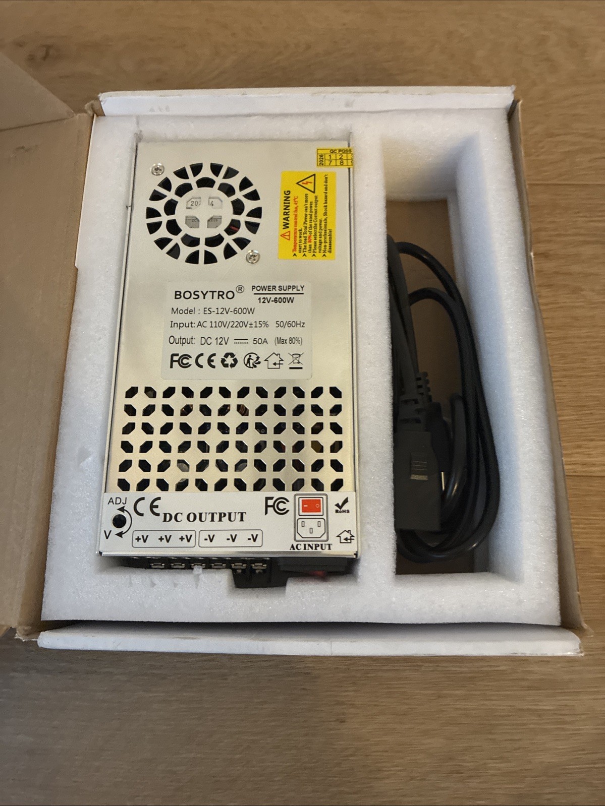 BOSYTRO 12v Power Supply 600W 25A DC Led Power Supply Converter