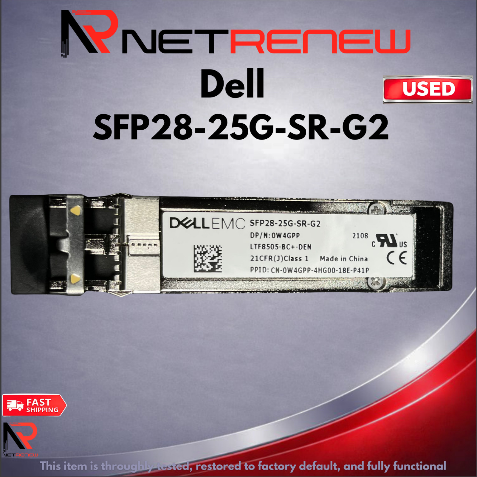 Dell EMC SFP28-25G-SR-G2 Transceiver Module