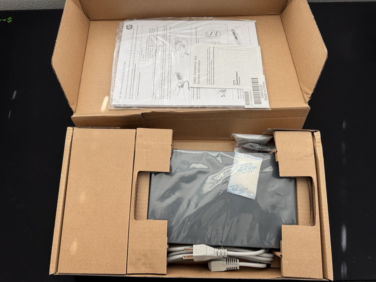 Open Box HPE Aruba OfficeConnect 1820-8G-PoE+ 65W Gigabit Switch – J9982A