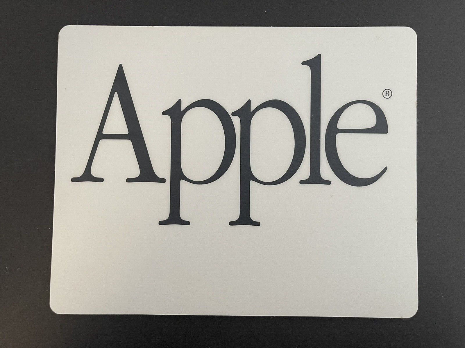 Vintage 1980's Gray Apple Mouse Pad