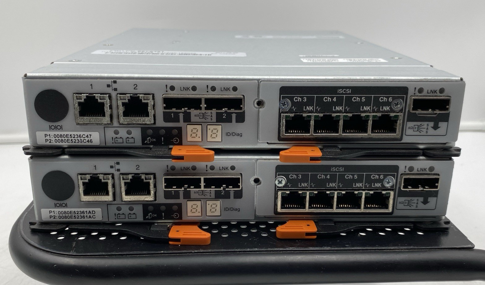 LOT OF 2 IBM Storage SAS RAID Controller 68Y8481 1GB RAM No SD Card