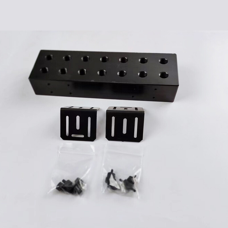 OCOCOO G1/4 POM 6-Way Water Cooling Manifold Splitter Distributor Server GPU