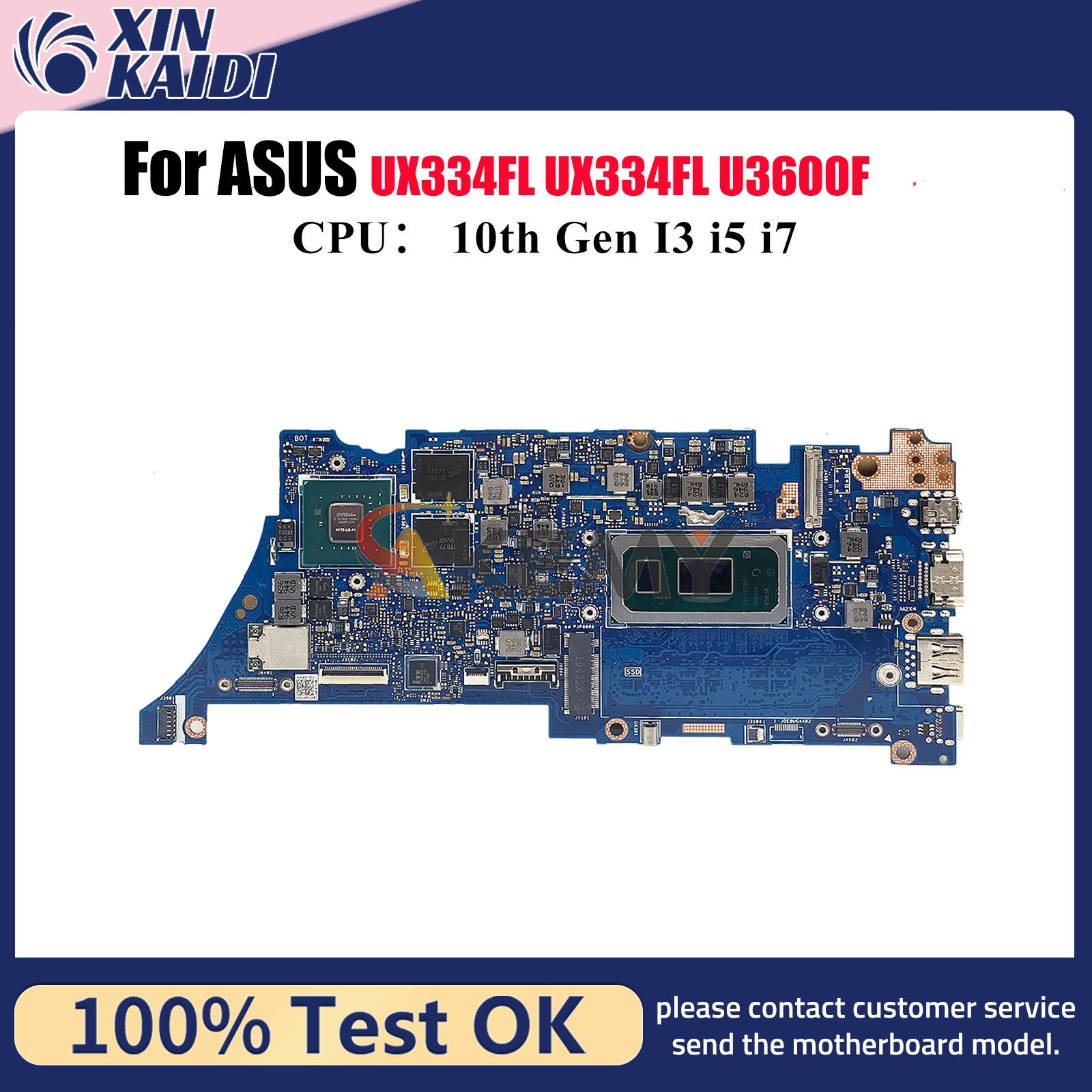 UX334FL Laptop Motherboard For ASUS UX463FL U3600F U4600F Mainboard W/CPU