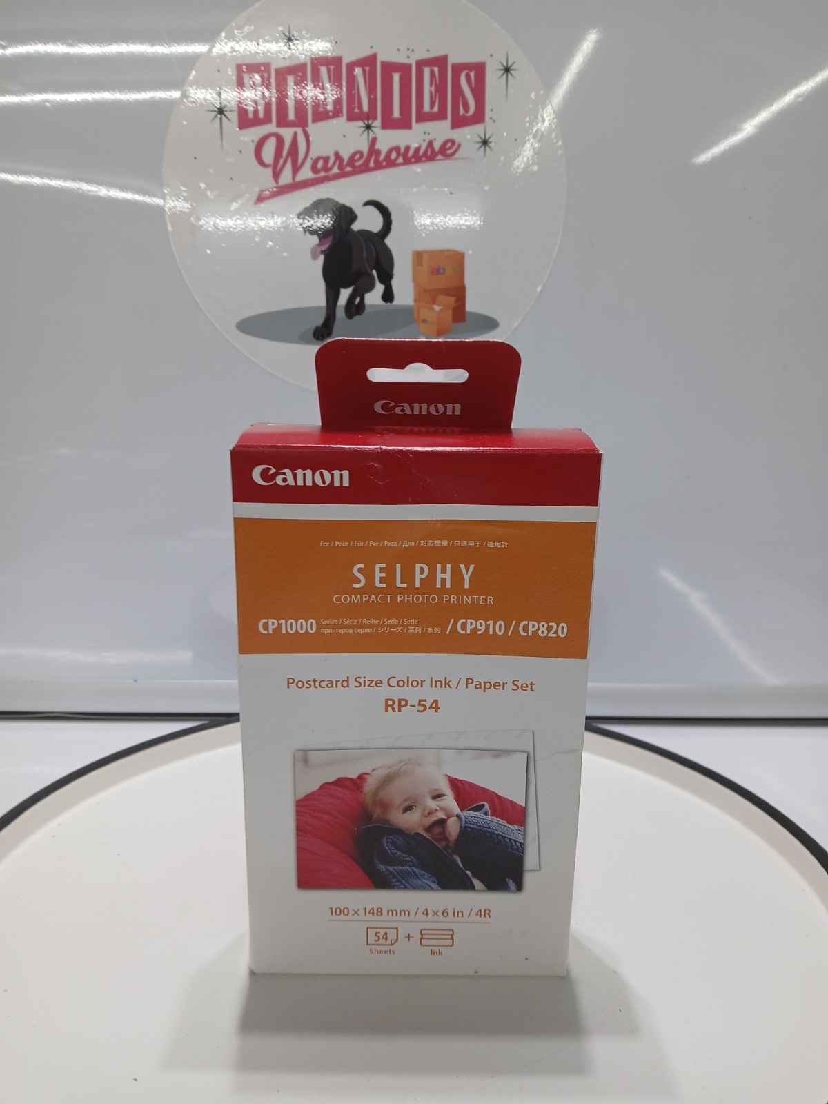 Canon Selphy Compact Photo Printer Postcard Size Color Ink/ Paper Set RP-54