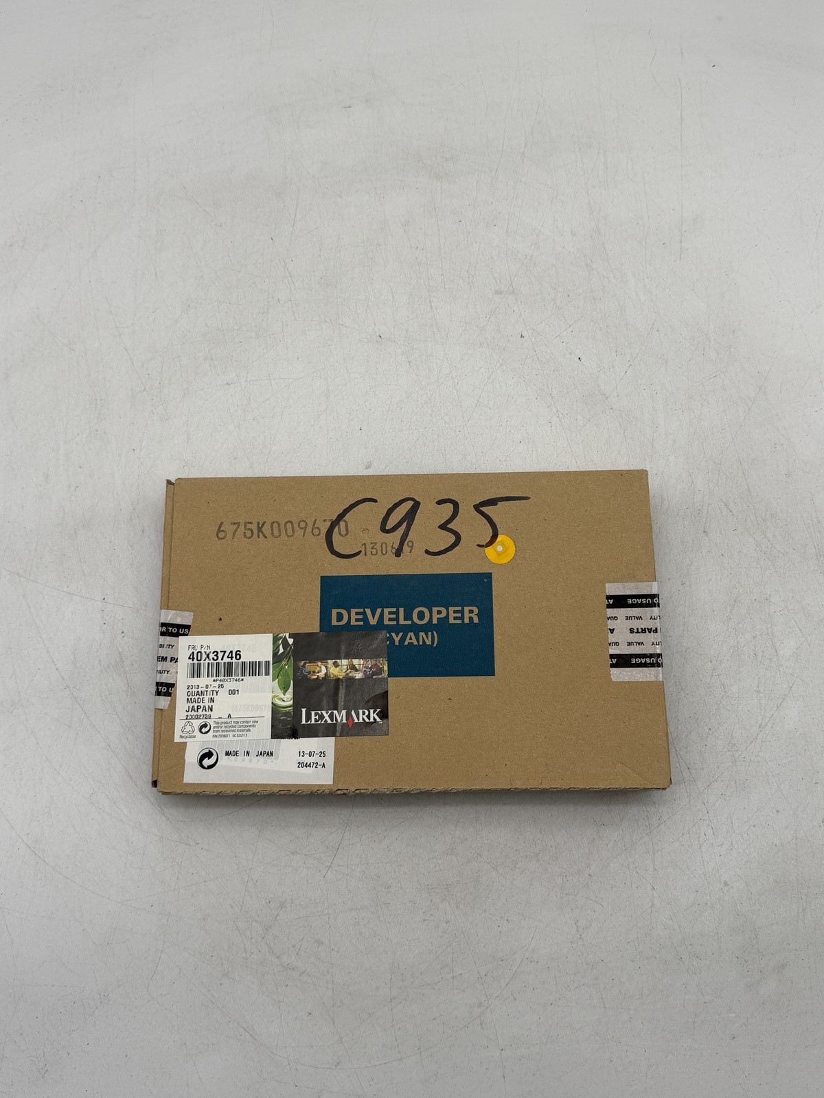New Genuine Lexmark 40X3746 Cyan Developer Unit Carrier C935 X940 X945
