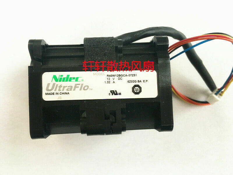 1pcs  NIdec R40W12BGCA-07Z51 4056 4CM 12V 1.32A cooling fan