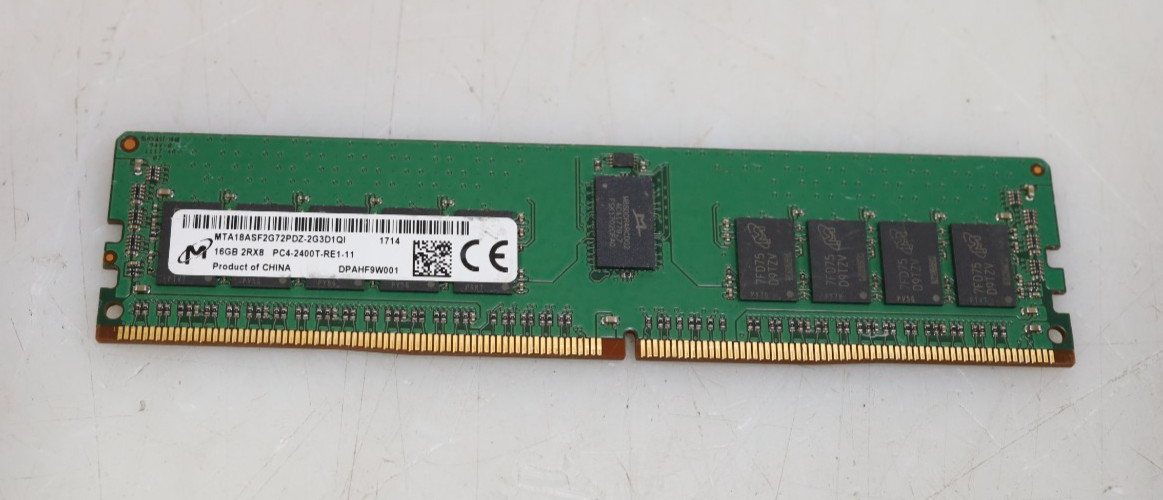 16GB Micron MTA18ASF2G72PDZ-2G3D1QI 2400MHz DDR4 RDIMM Server Memory