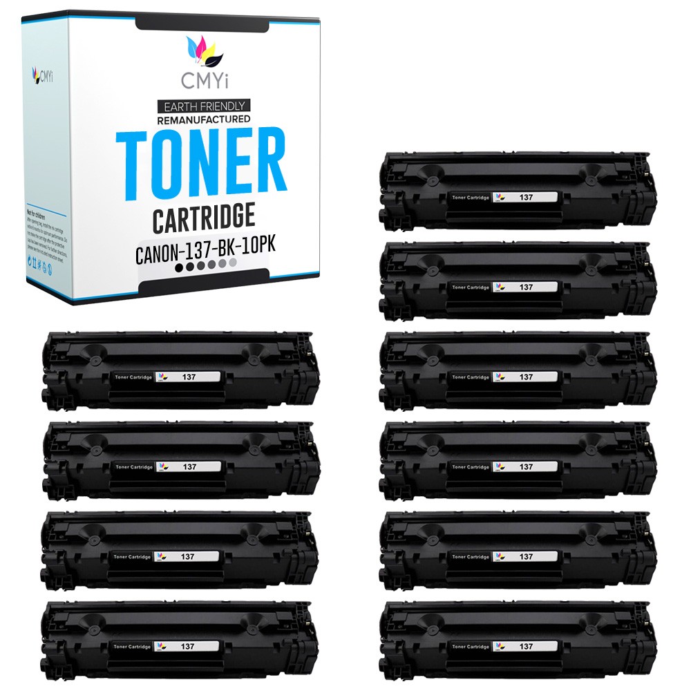10-Pack CMYi Replacement 137 Combo Pack Toner for Canon i-SENSYS MF226dn MF232w
