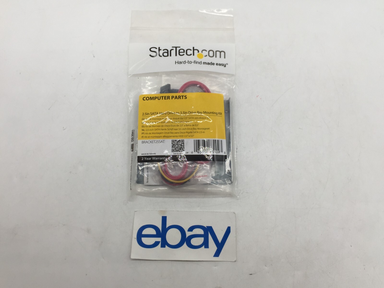 NEW StarTech 2.5 SATA Hard Drive to 3.5in Drive Bay Mounting Kit FREE S/H