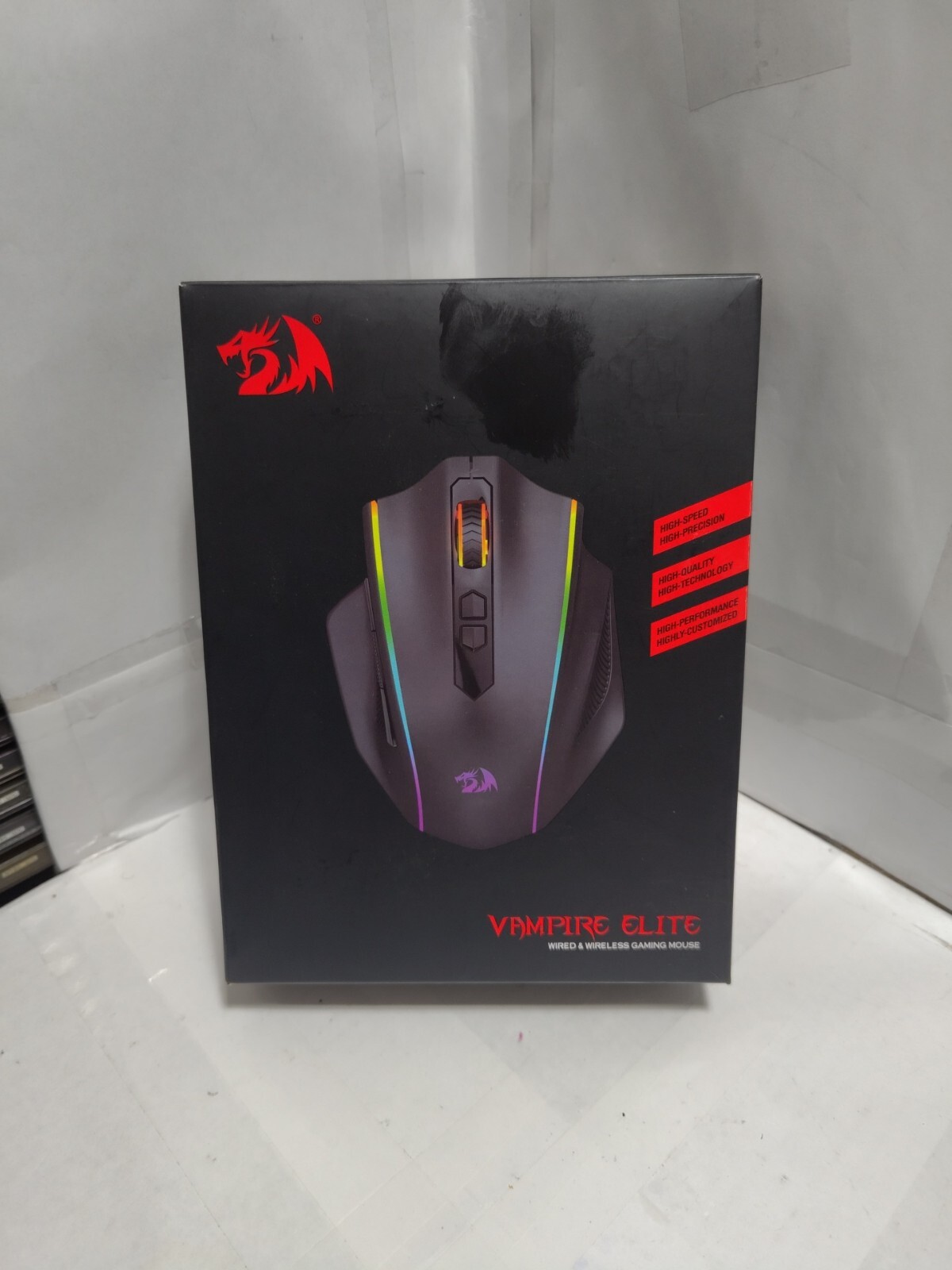 Red Dragon Game mouse Vampire Elite M686RGB CIB No Booklet Nice Clean