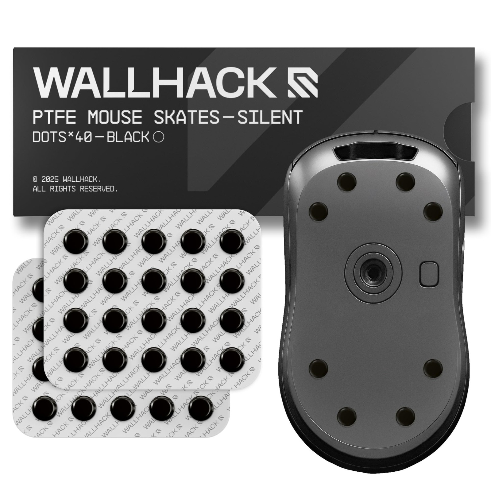 Wallhack PTFE Dot Silent Mouse Skates | Premium Universal for