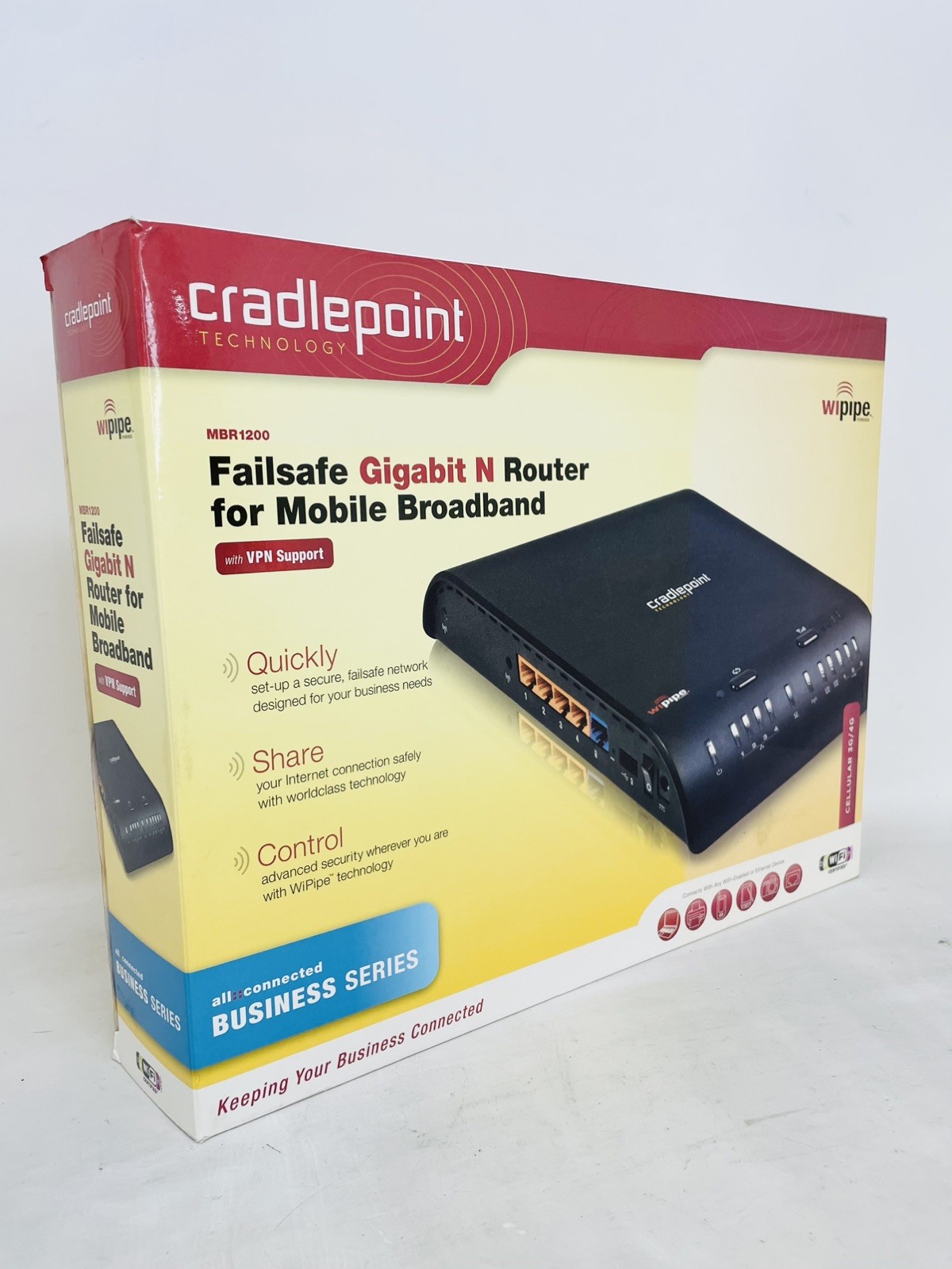 CRADLEPOINT MBR1200B 4-Port 10/100 WIRELESS ROUTER - NEW