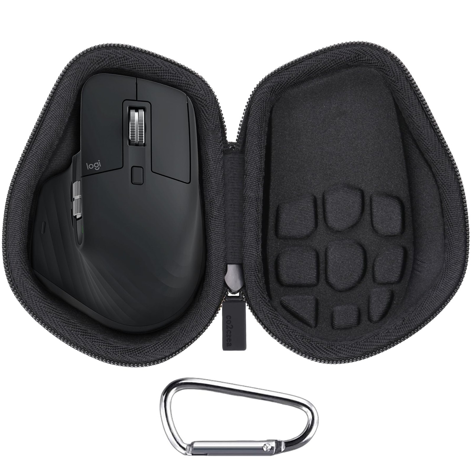 co2CREA Hard Case Replacement for Logitech MX Master 4 / Graphite Black