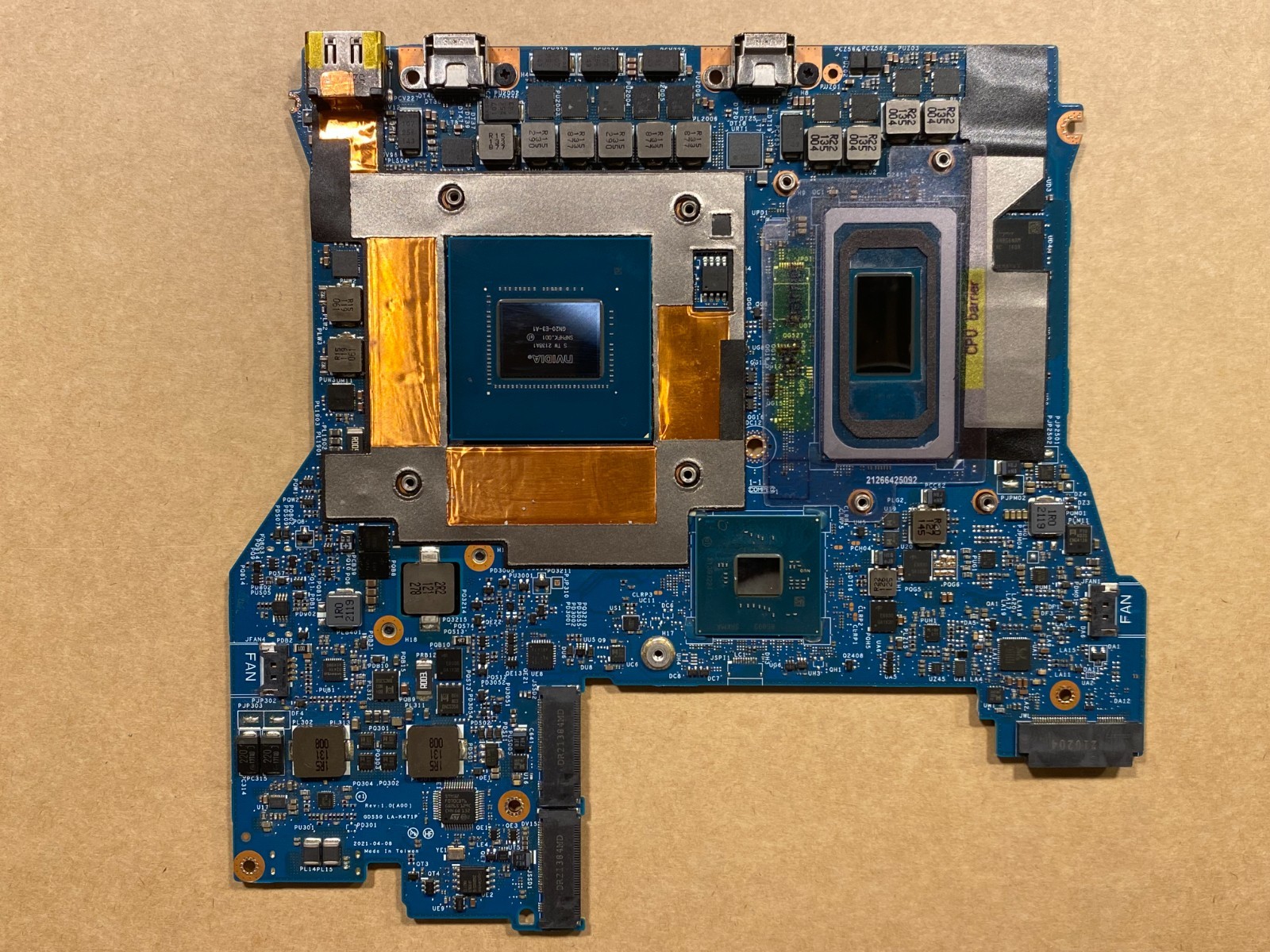 NEW Dell Alienware X15 R1 Motherboard Intel i7-11800H 32GB RTX3060/6GB 93WH0