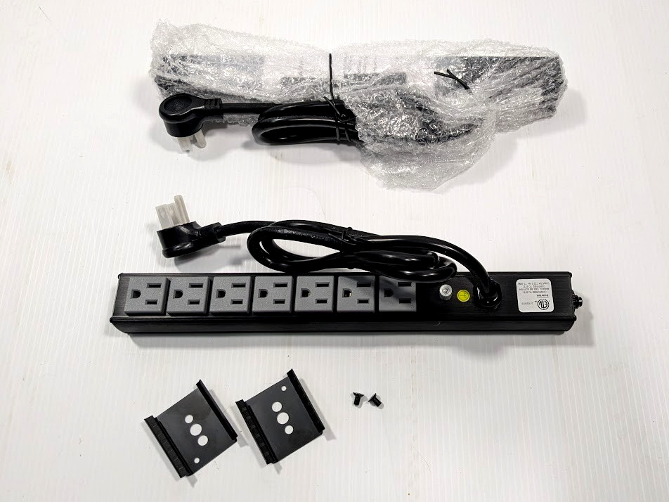 Middle Atlantic PD-715SC-NS-3 7 Outlet 15A Slim Power Strip 3-ft (0.9m) cord