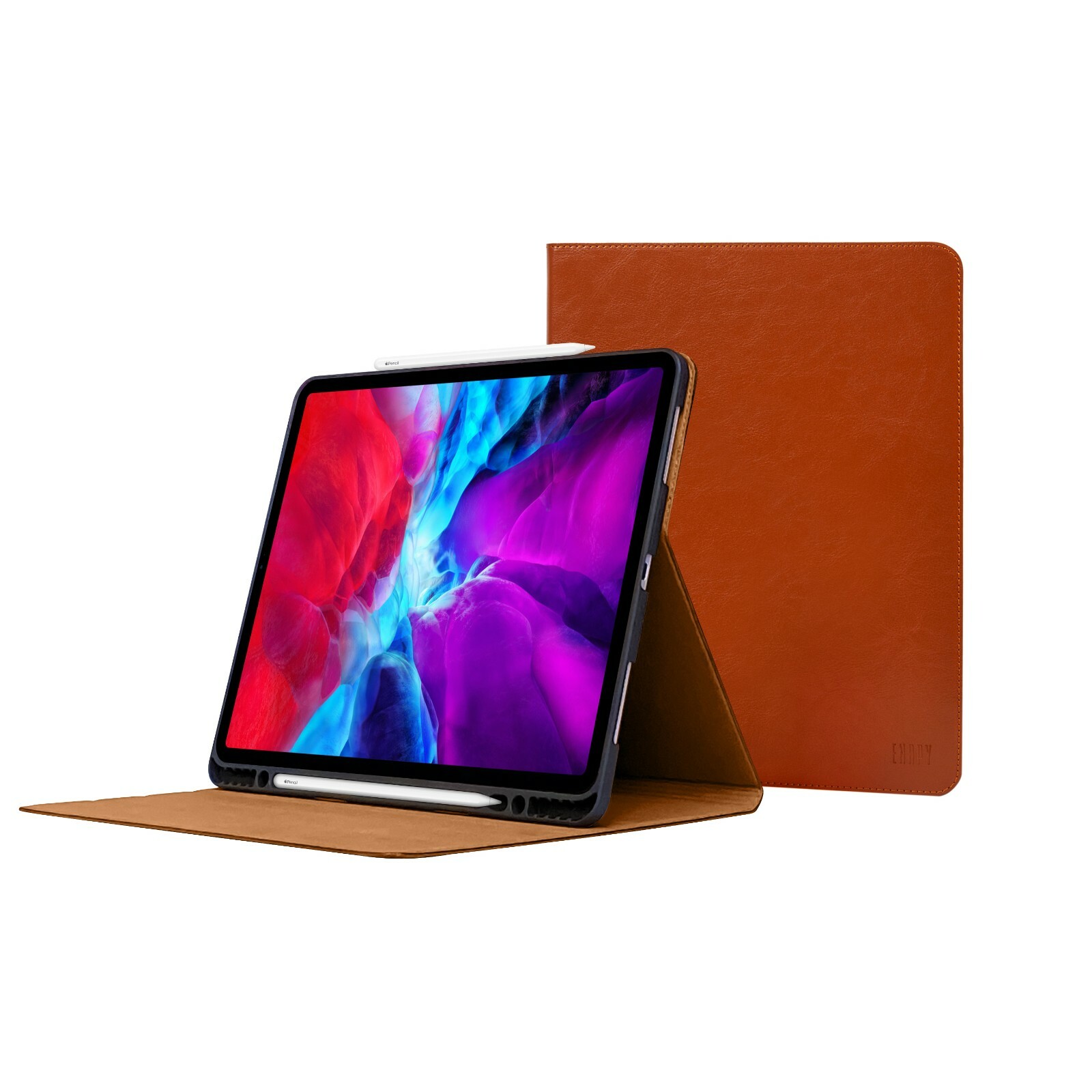 iPad Pro 11"  4th, 3rd & 2nd & 1st Gen Genuine Leather Case w/ Pencil Holders