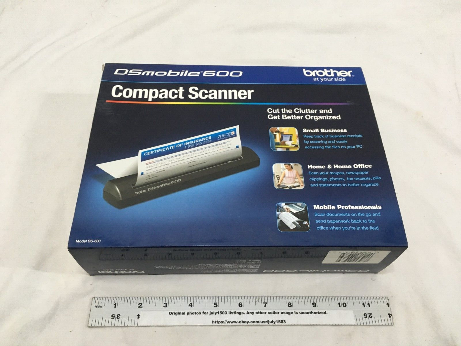 (1) NEW Brother DSmobile 600 Compact Mobile Scanner DS-600 - New, Never Opened