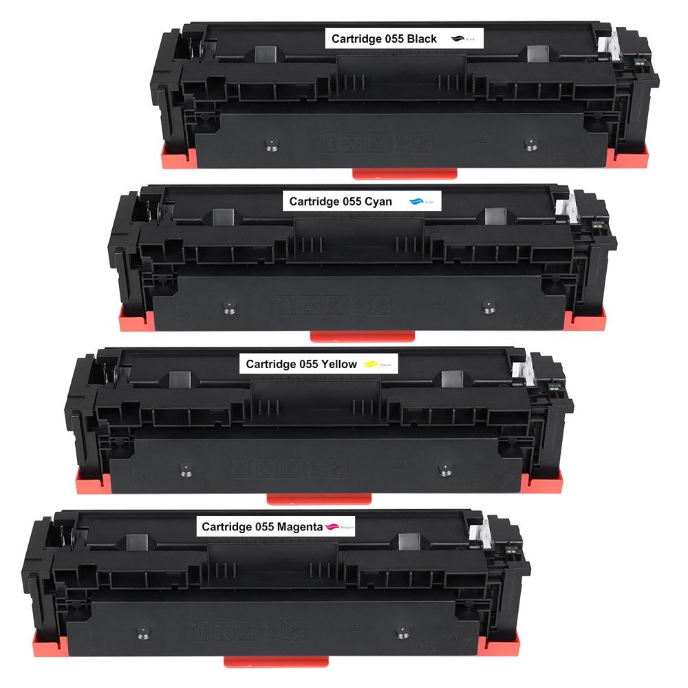 4PK BK/C/M/Y Toner For Canon  055  Color Laser Pro ImageCLASS MF742Cdw  LBP663CD