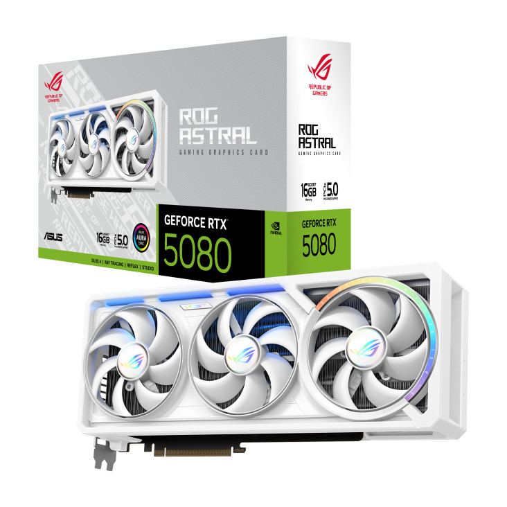 ASUS ROG ASTRAL RTX5080 16GB WHITE Graphics Card-