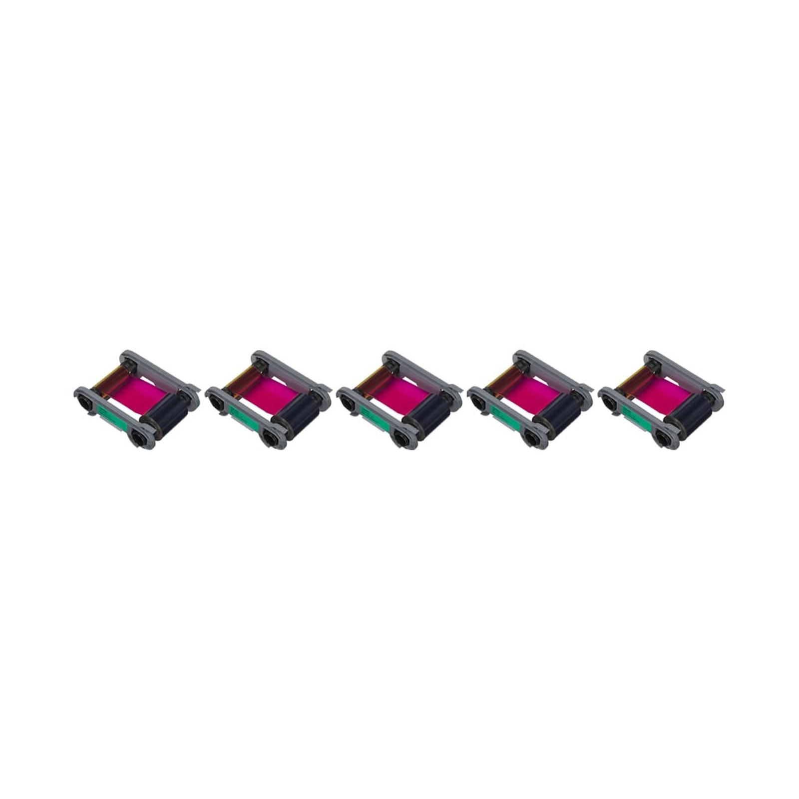 5 Pack - Evolis Primacy 2 R5F208A100 Color Ribbon - YMCKO - 300 Prints 5 Pack