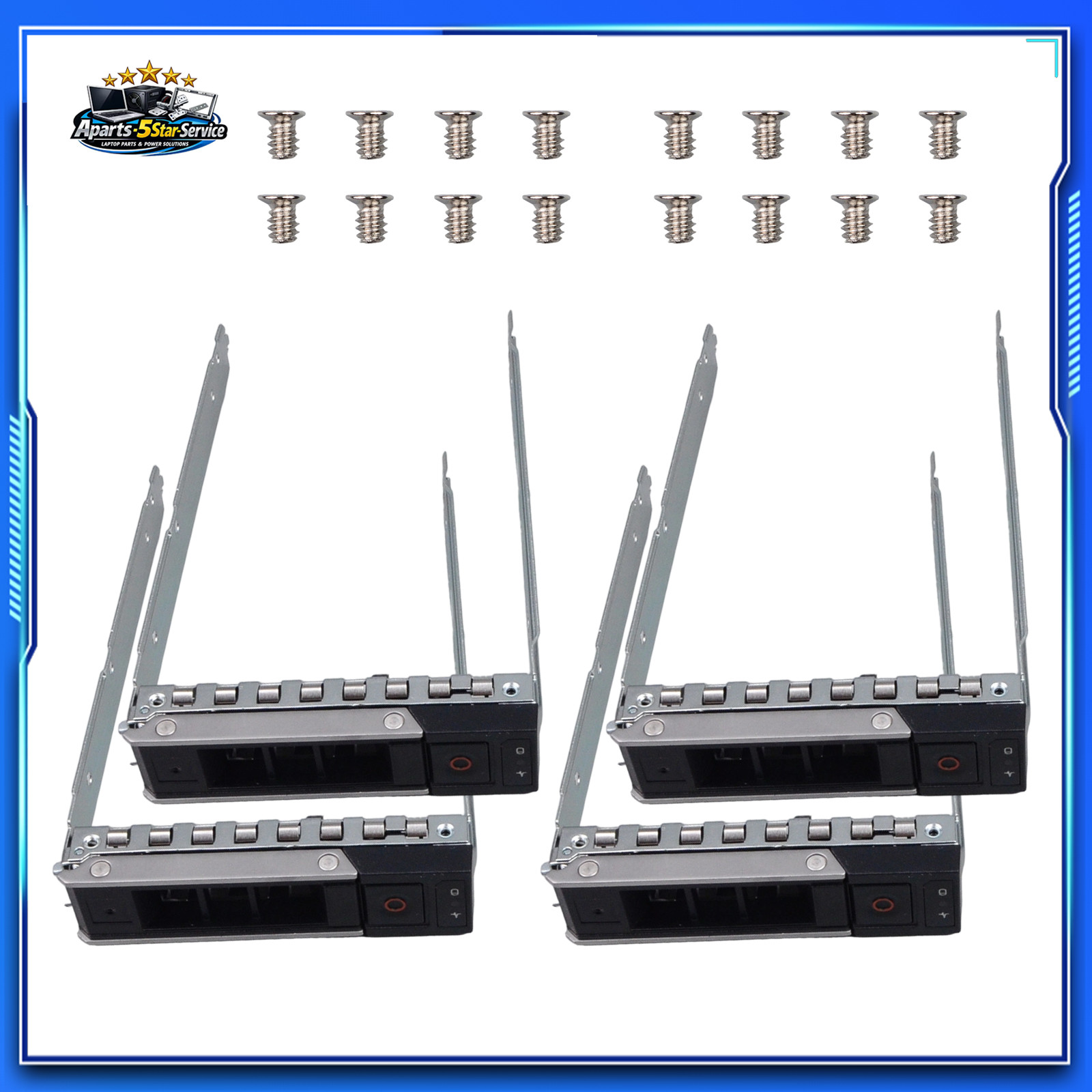 4PCS X7K8W 3.5 Inch Replacement Hard Drive Tray Caddy for Dell PowerEdge Server