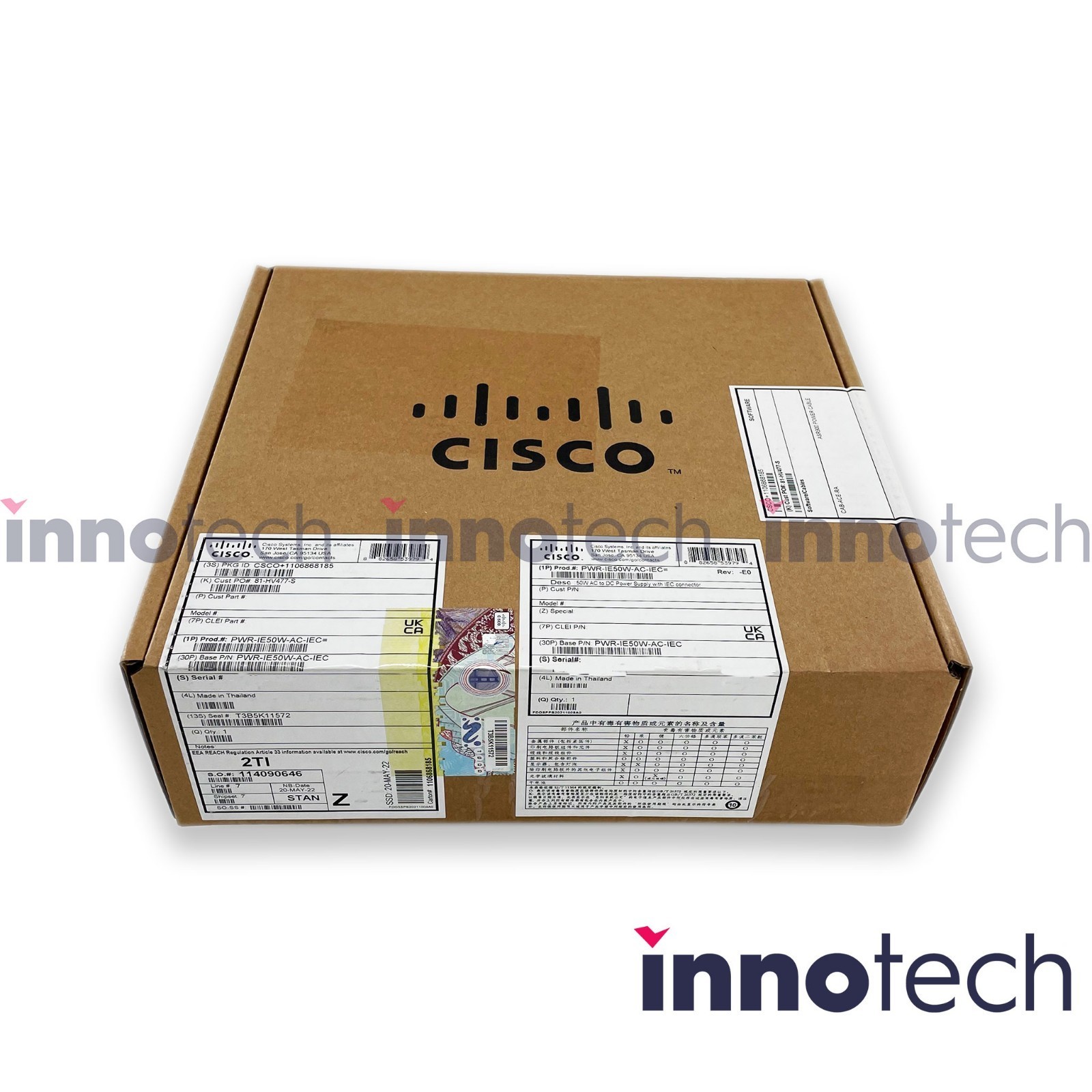 Cisco PWR-IE50W-AC-IEC AC Expansion Power Module New Sealed