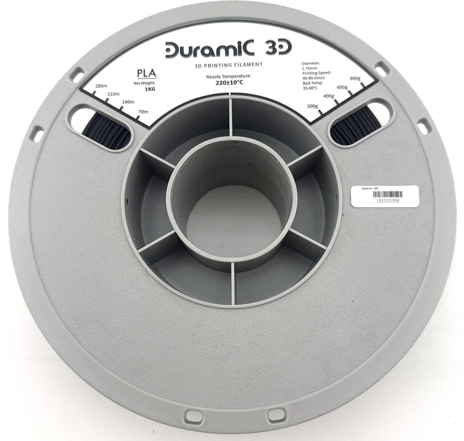 Duramic 3D PLA Plus Black 1.75mm 1kg Filament 3D Printer