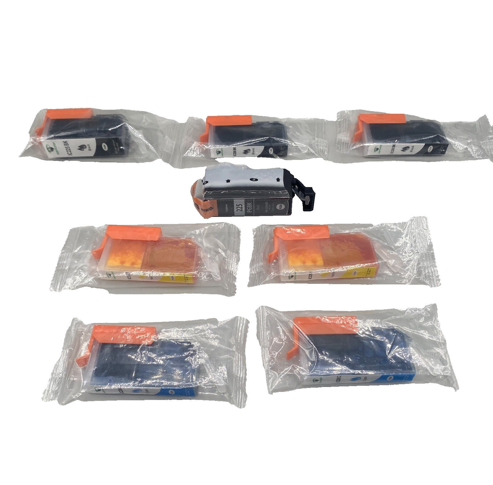Lot of 8 Supricolor Canon Ink Cartridges  Replacement Lot Black Yellow Blue Cyan