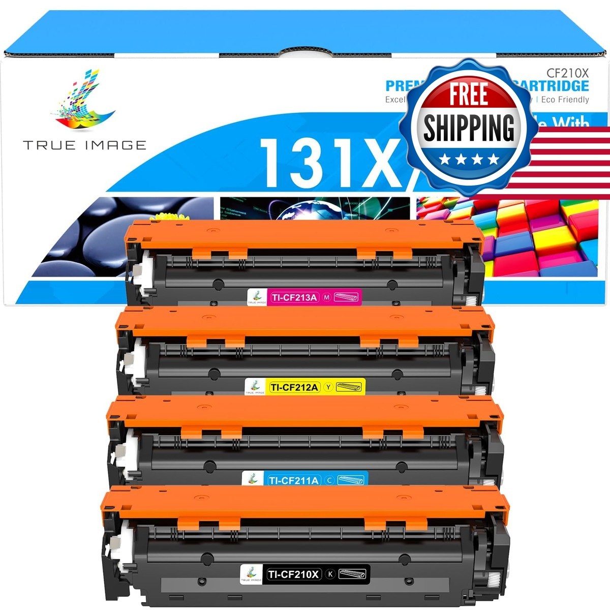 131A 131X Toner Cartridge 4 Pack for HP LaserJet Pro 200 Color MFP M276nw