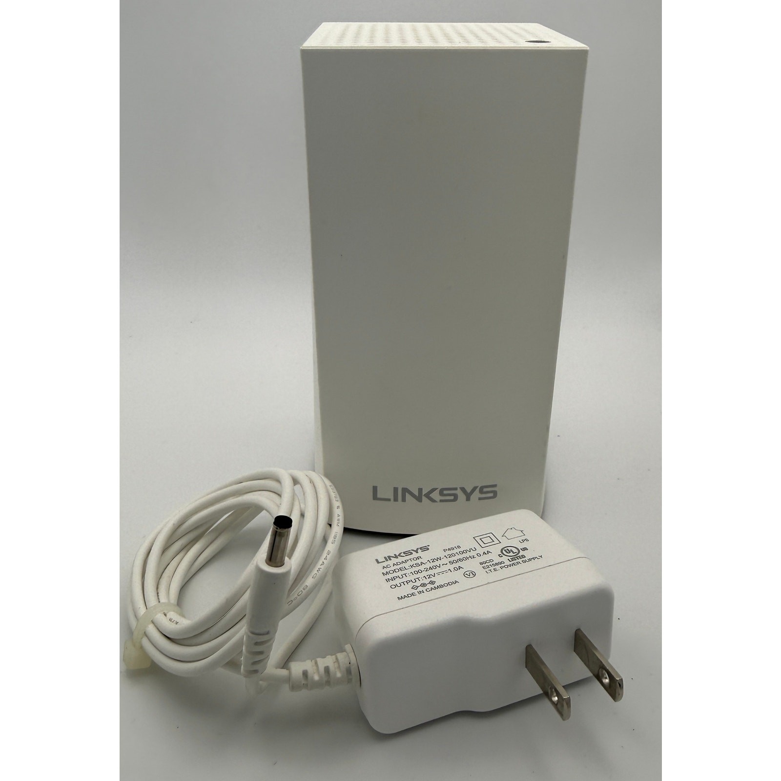 Linksys Velop Dual-Band Mesh WiFi Node (Model WHW01) with Power Supply