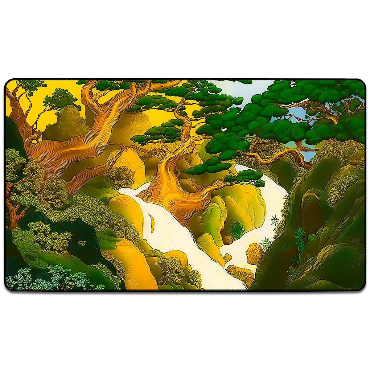 Enchanted Forest TCG Playmat Gaming Mousepad MTG Fantasy River Desk Mat