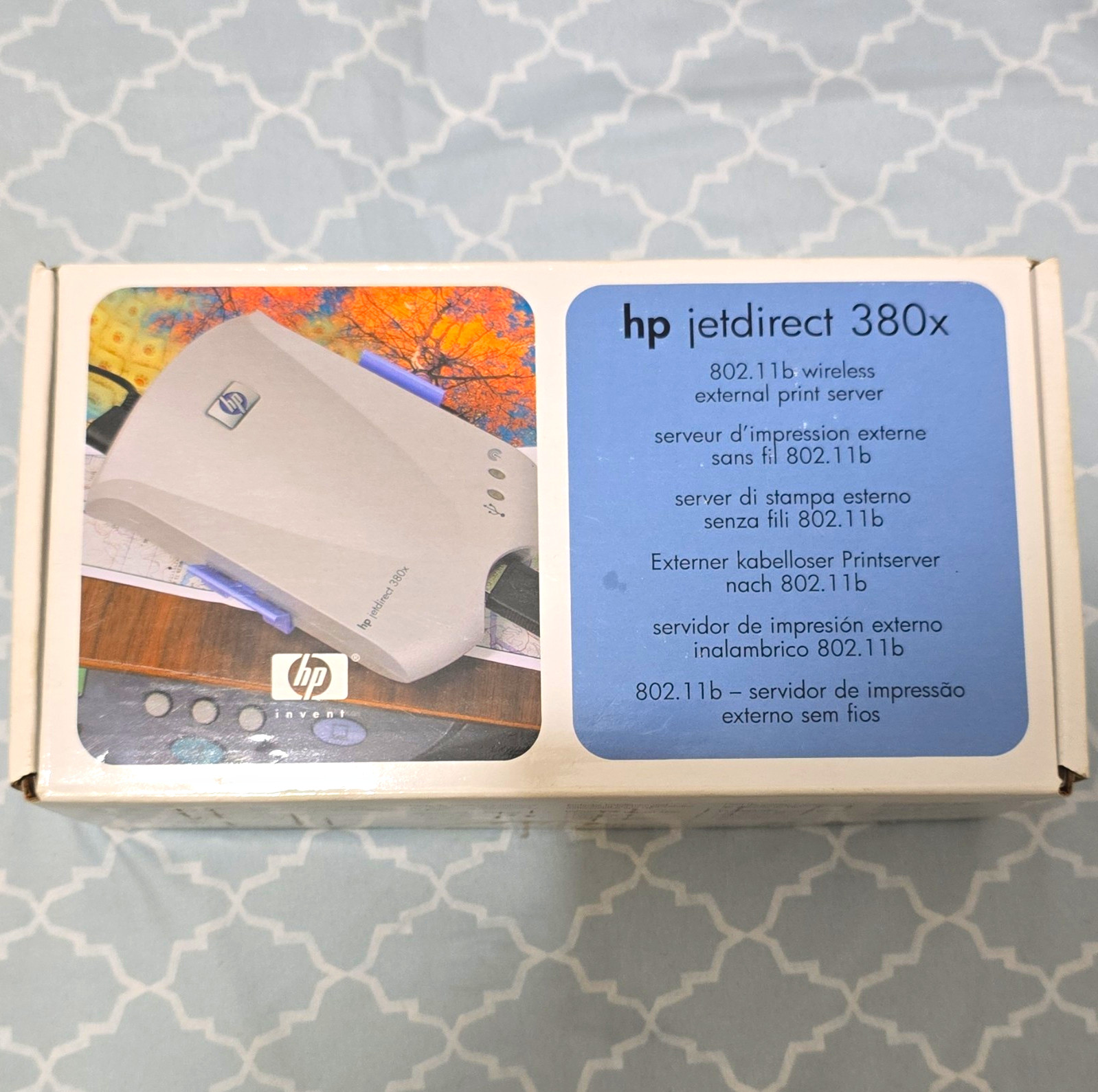 HP Jetdirect 380x Wireless Print Server 802.11b Wi-Fi USB 2.0 J6061A