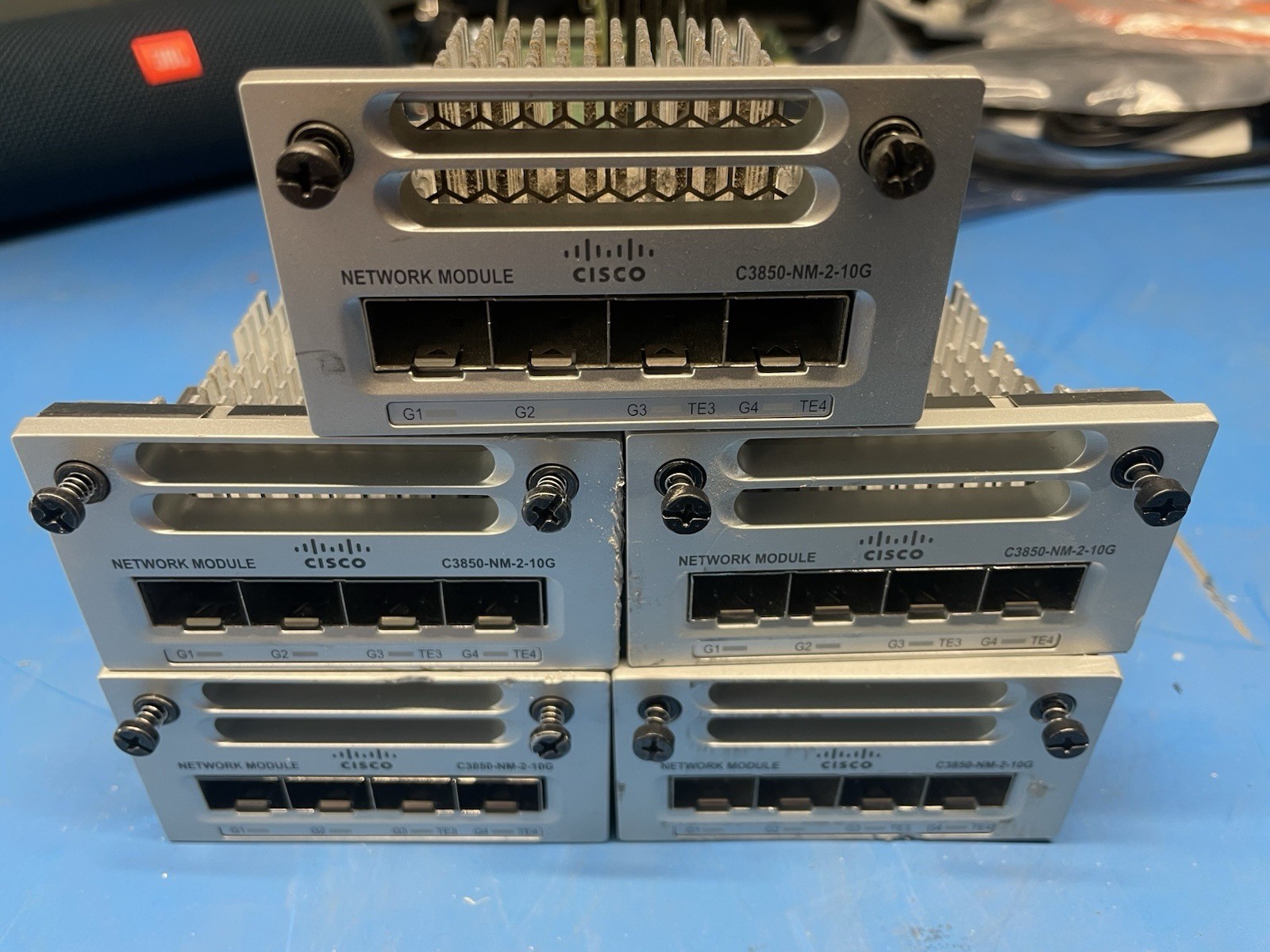 Lot of 5 - Cisco C3850-NM-2-10G Network Expansion Module - * Cosmetics *
