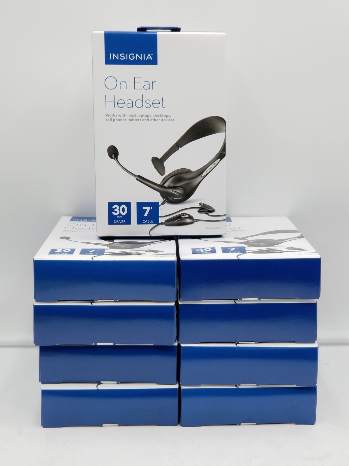LOT OF 9Insignia On EarHeadset NS-PAH5101 For PC