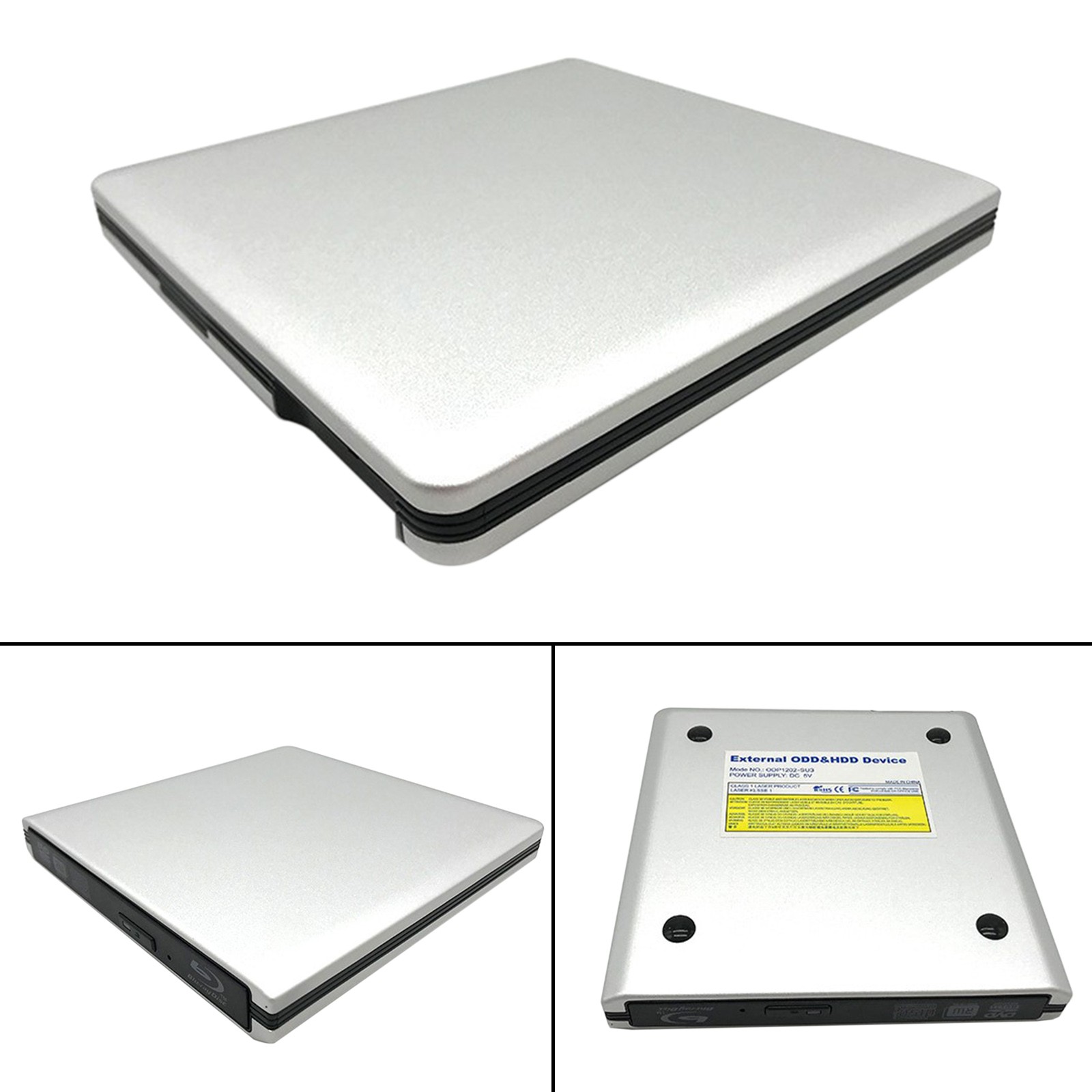 6X BD Burner  External USB 3.0 Slot In DVD RW CD Writer Portable Drive