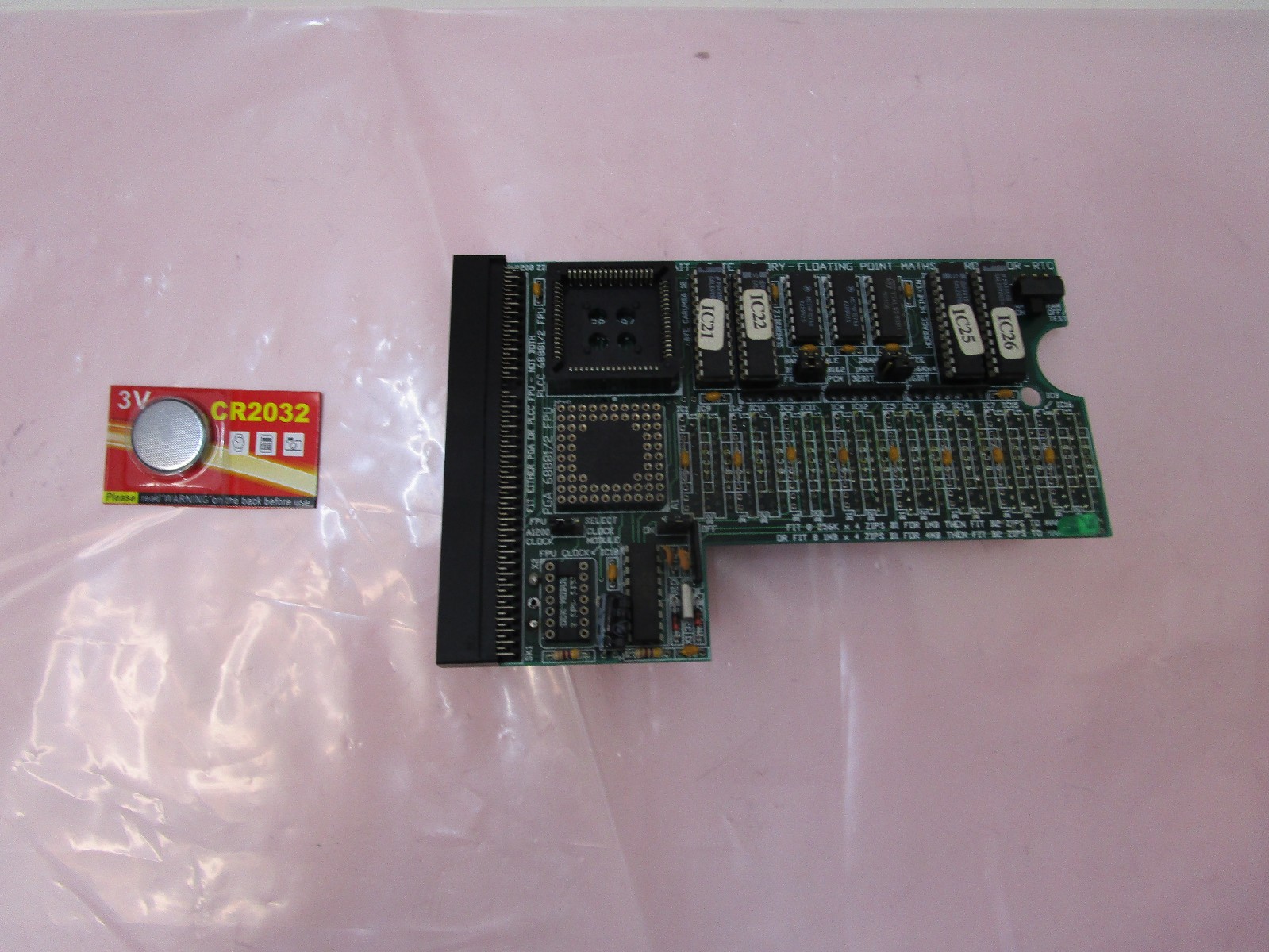 FPU1208 ACCELERATOR RAM RTC FOR COMMODORE AMIGA 1200 TESTED/WORKING LU90 🎟💻🕹️