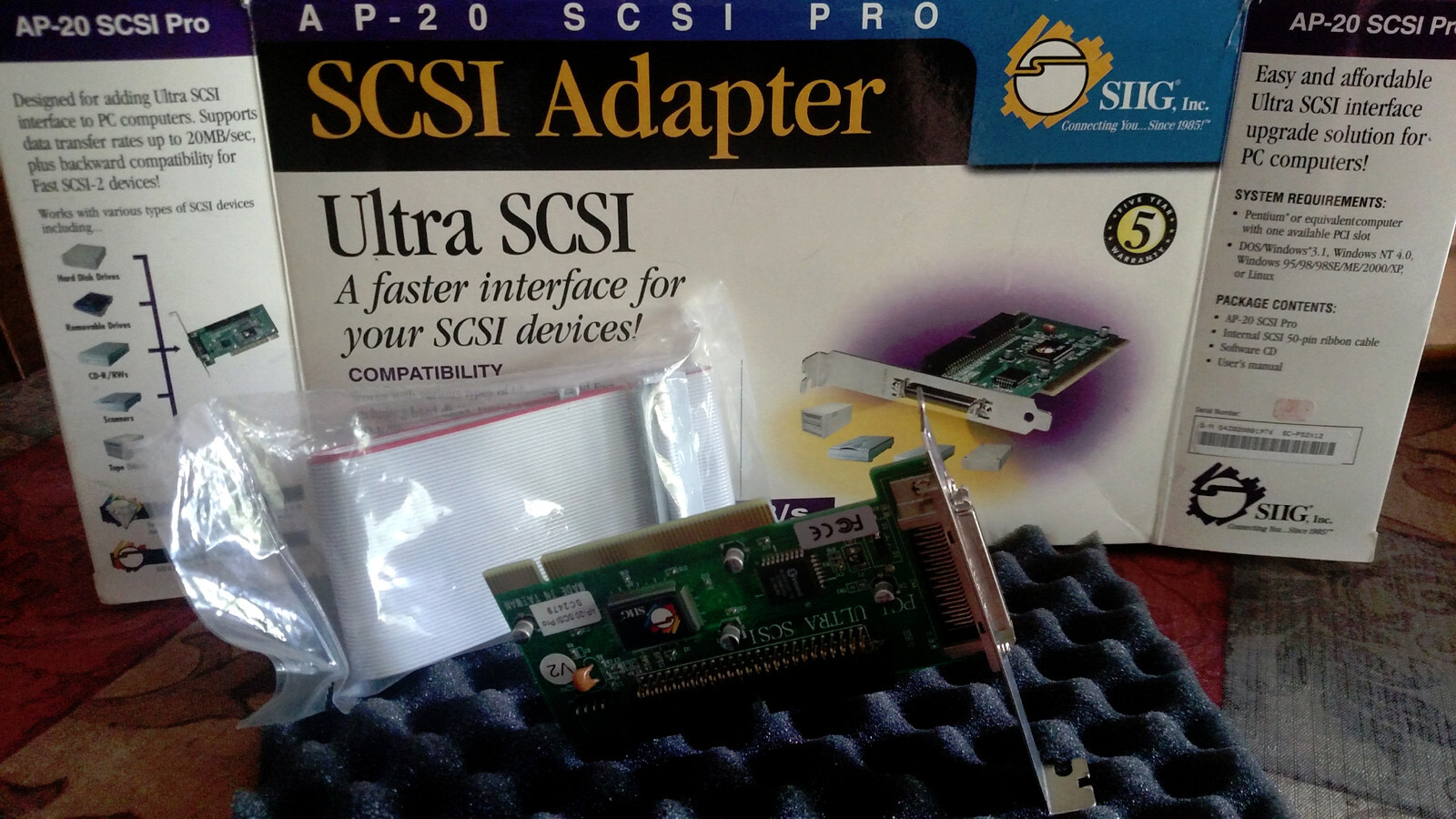 SC2479, SC-PS2X12, 001-3930U-01A, DMX-3930U SIIG AP-20 PCI ULTRA SCSI PRO CARD