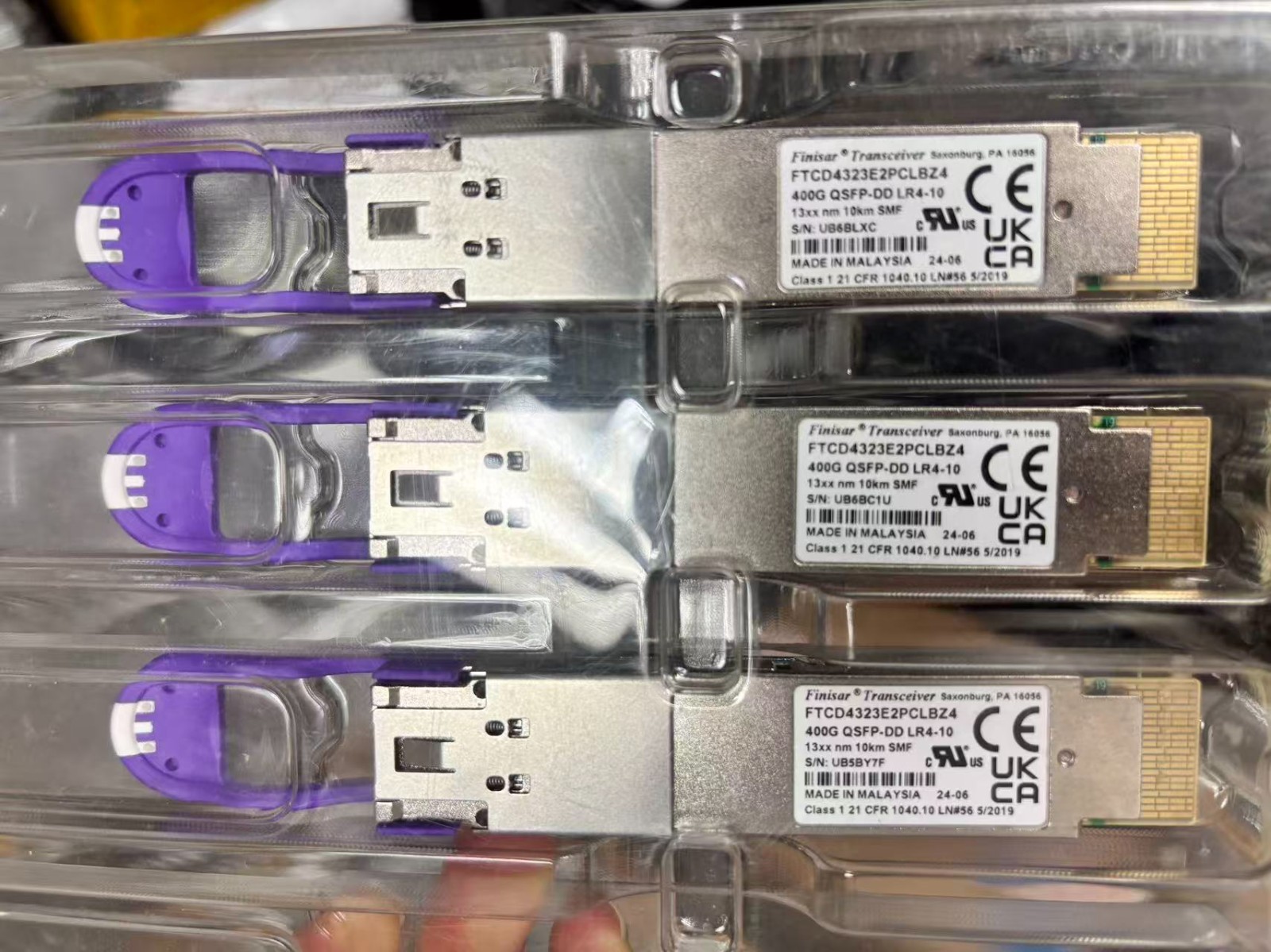 FINISAR FTCD4323E2PCLBZ4 400G QSFP-DD LR4 10KM SMF transceiver module fast ship