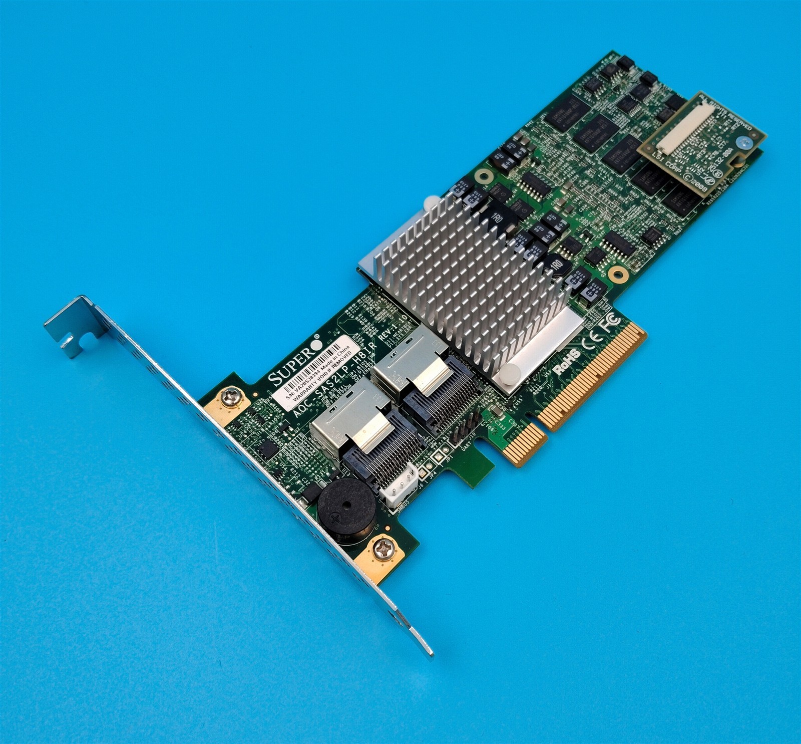 AOC-SAS2LP-H8IR SUPERMICRO 8 PORTS 6GBPS SAS2 SATA3 RAID ADAPTER W/HIGH BRACKET