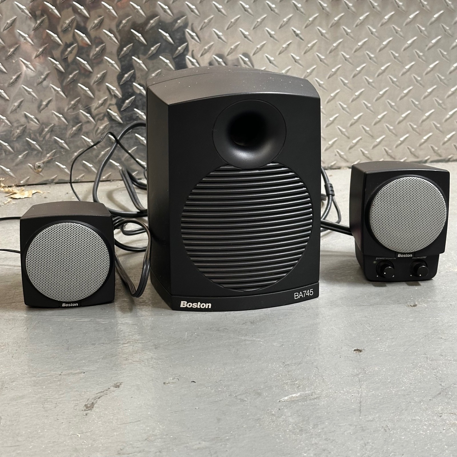 Boston Acoustics BA745 2.1 Computer Speaker System Subwoofer + 2 Satellites