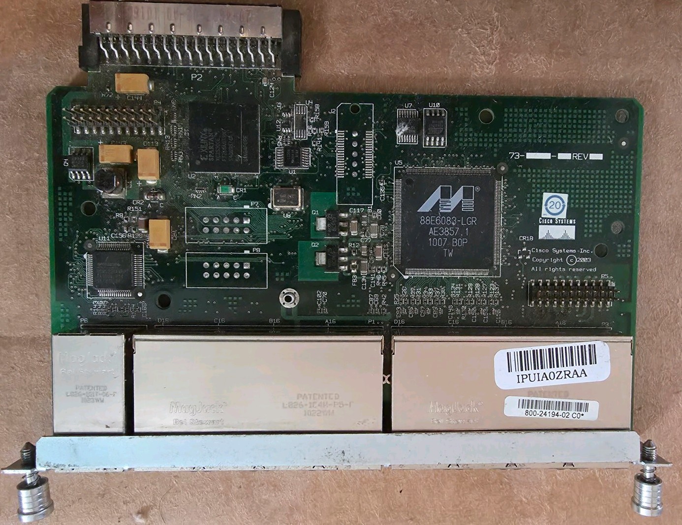 Cisco HWIC-D-9ESW 9-Port Ethernet PoE Switch Router WAN Module 800-24194-02