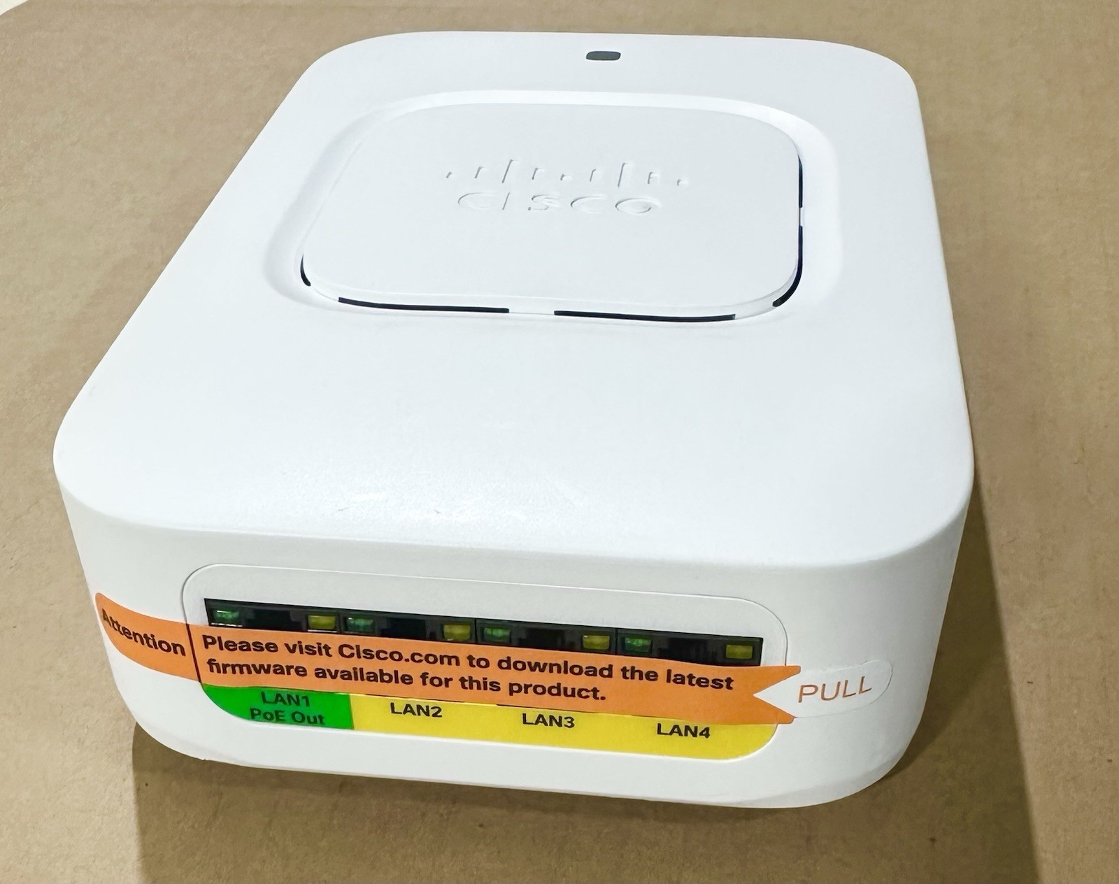 Cisco WAP361 Dual Radio Wall Plate Access Point WAP361-K-K9 V01, used.