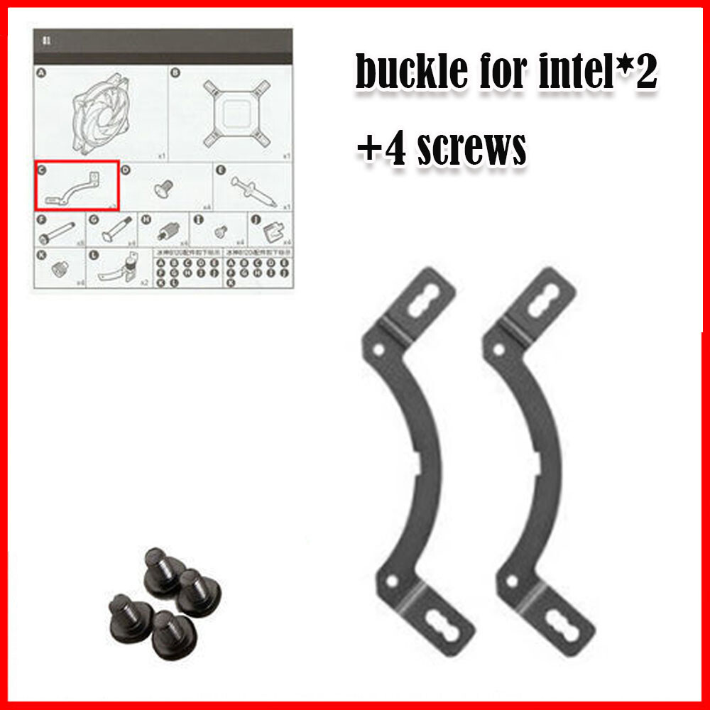 2+4pcs CPU Installation Kit for Cooler Master B120 B240 Intel 115x/1200/1700 USA