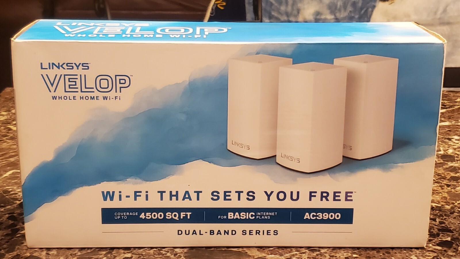 Brand New Linksys VELOP 3 Set 4500 Sq Ft AC3900 Dual Band Intelligent WiFi