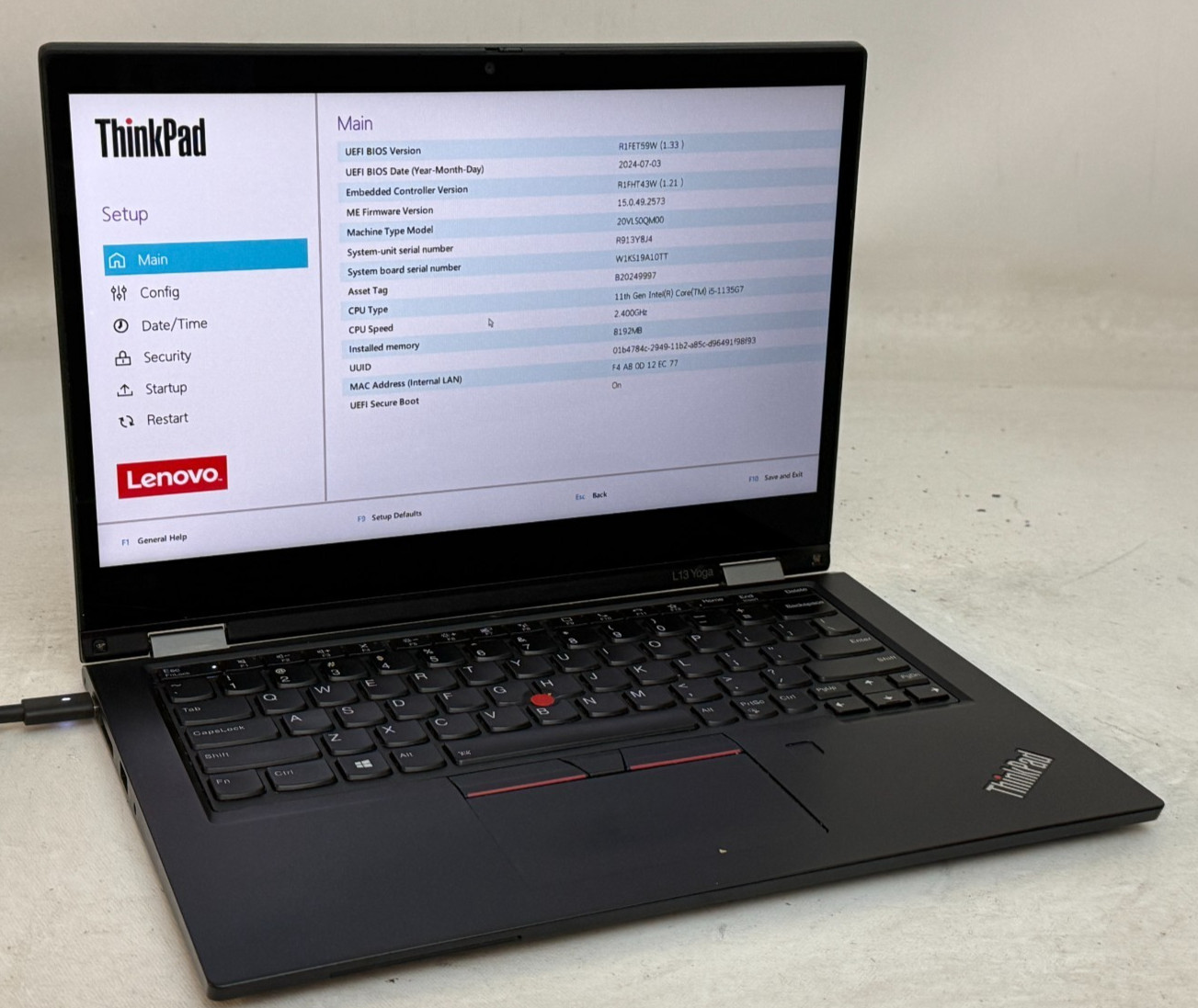 Lenovo ThinkPad L13 Yoga Gen 2 2in1 (i5-1135G7 - 8GB RAM - 512GB SSD - Win11H)