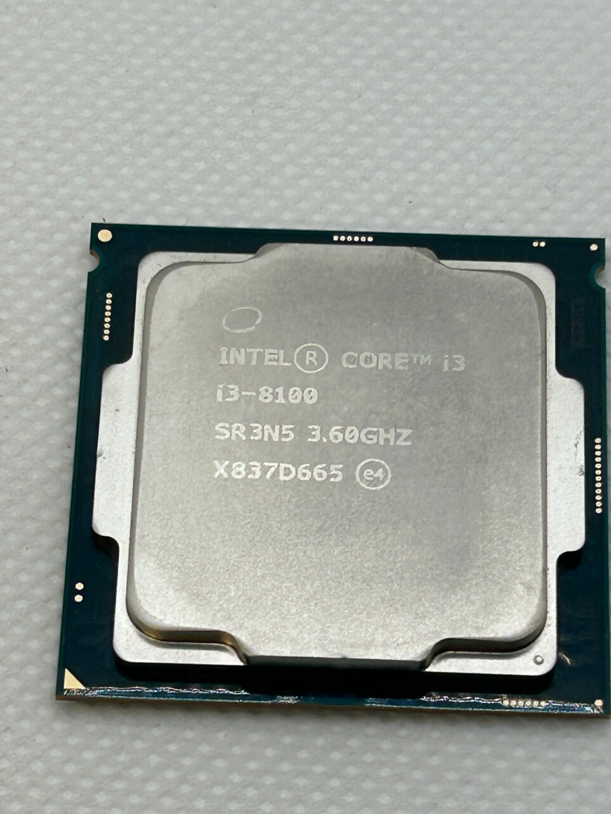 Intel Core i3 8100 SR3N5 3.60GHz Processor Works Perfect