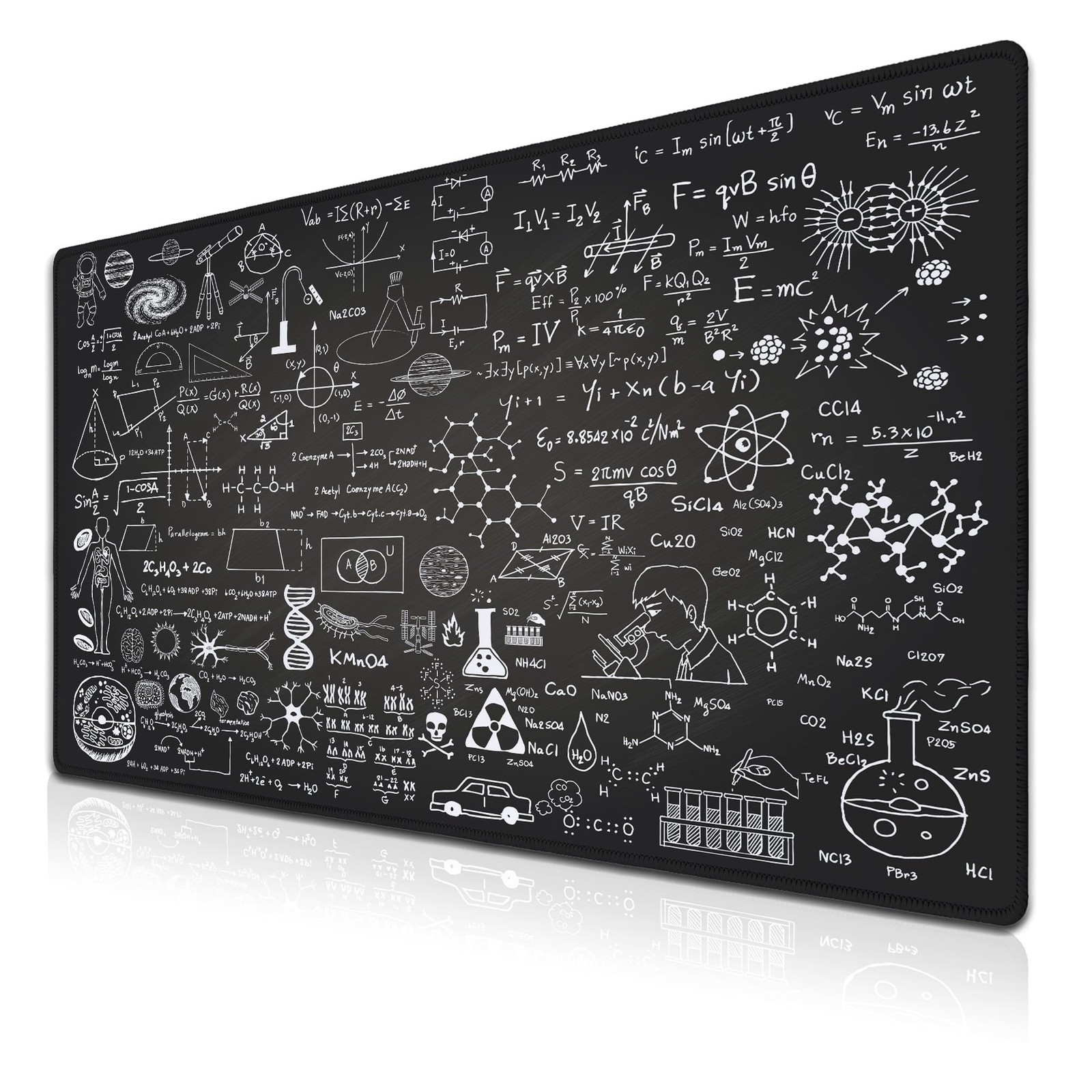 Large Mouse Mat Black Gaming Mousepad, Oversized Mouse Pads Long Desk Pad, De...