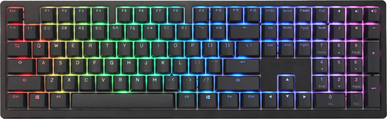 Ducky Zero 6108 Classic Black Hotswap Bluetooth RGB Mechanical Keyboard - Che...